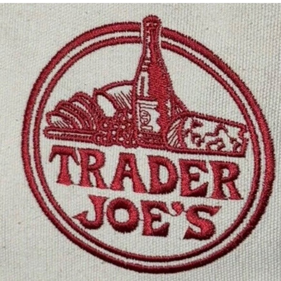 2 TRADER JOES HEAVY DUTY LARGE COTTON CANVAS FASHION TOTE /SHOULDER BAG NAVY NWT - Picture 5 of 10